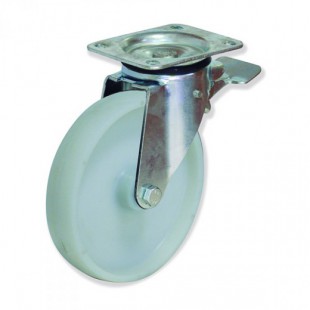 RUEDA GAYNER D-150 NYLON, GIRATORIA, ZINCADA.