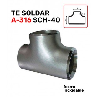 TE SOLD. A-316 SCH-40 C/SOLD