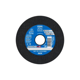 DISCO DE CORTE CABALLITO EHT115-1,0 A60R SG INOX.