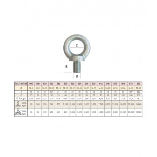 CANCAMO MACHO DIN-580 M-16 ZINC. 541016